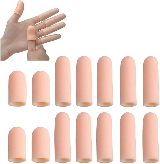 6 Pairs Finger Protectors, Finger Sleeves Protectors, Gel Finger Cover