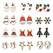 Women Christmas Earring Stud - 12 Pairs Hypoallergenic Christmas Gifts for Teens Girls Cute Festive Earrings Jewelry Set Party Gold-tone
