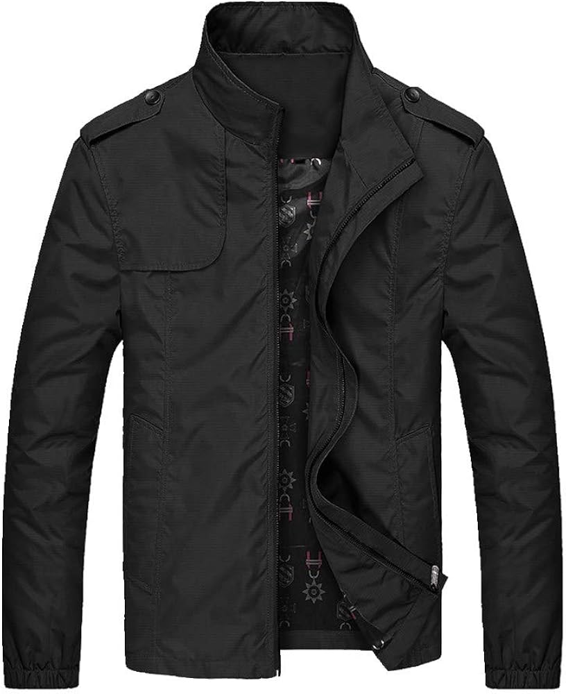 U/A Jacket Veste pour homme avec col montant pour homme - Noir - XXXXXL: Amazon.fr: V??tements et 
