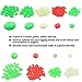 Hilitchi 1050 Pcs 9 Sizes All Luminous Fishing Beads Assorted Hard Plastic Oval Round Shaped Glow Eggs for Stream Pool Lake River Fishing (All Glow in The Dark)