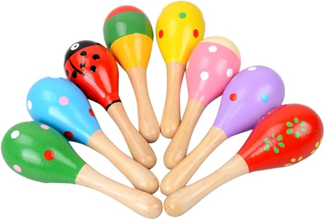 wooden maracas baby