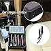LCD Display Speedy Universal 18650 Battery Charger with Car Adapter Smart Charger for Rechargeable Batteries Ni-MH Ni-Cd AA AAA AAAA C, Li-ion 26650 22650 18490 17670 17500 18350 16340(RCR123) 14500