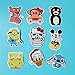 60PCS Waterproof Cute Cartoon Vinyl Stickers for Laptops Folders Water Bottle Decals Toys for Kids