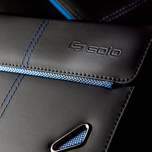 Solo Tech Booklet Tablet Case Black with Blue Trim One Size
