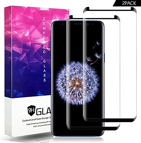 Galaxy S9 Plus Screen Protector,YangXu Tempered Glass,9H Hardness[Anti-Scratch][Anti-Fingerprint][Bubble Free] for Samsung Galaxy S9 Plus (2 Packs)