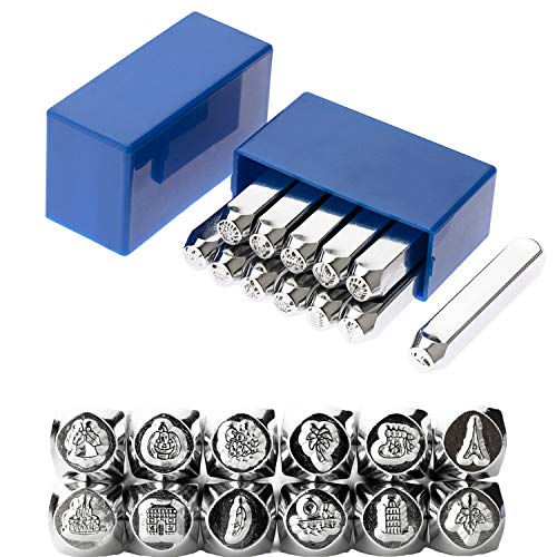 Special Impression Metal Stamping Kit - for Clear and Accurate Impression - 5/32 inch Steel Alloy Stamping Kit, for Leather, Clay, Plastics, Metal, Wood - Kit