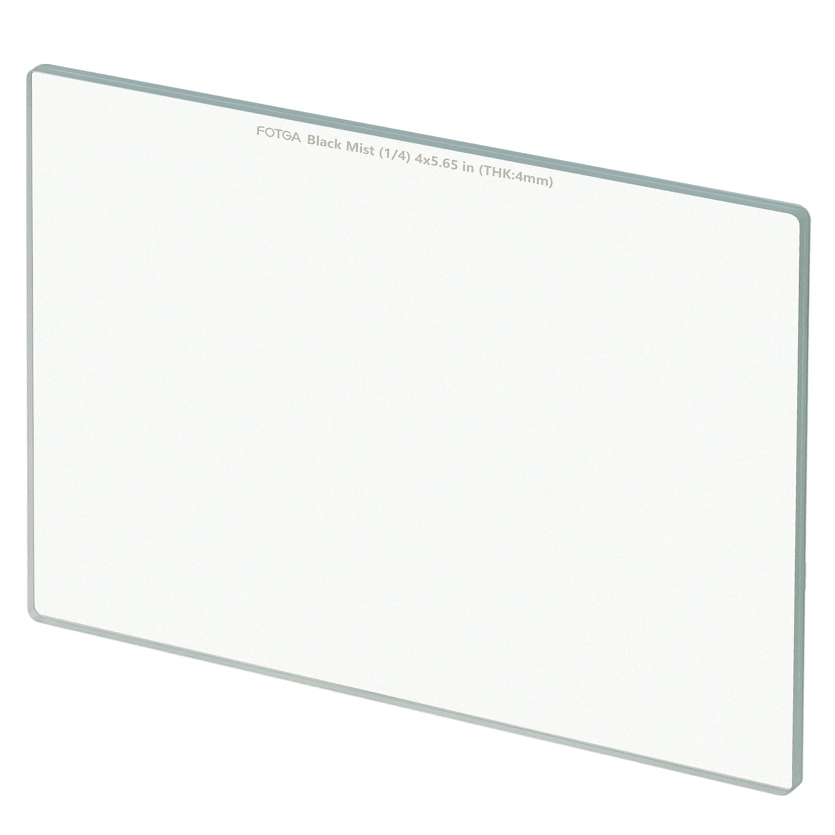 FOTGA 4x5.65 Black Diffusion 1/4 Filter, Mist Dreamy Cinematic Effect Square Filter Ultra Slim HD Optical Glass Compatible with 4x5.65Inch Matte Box Filter Trays, for Video/Vlog/Portrait Photography