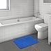 Flamingo P Memory Foam Bathroom Mat Non Slip Bath Mats Shower Rug Super Absorbent Carpet, 24x17,Royal Blue