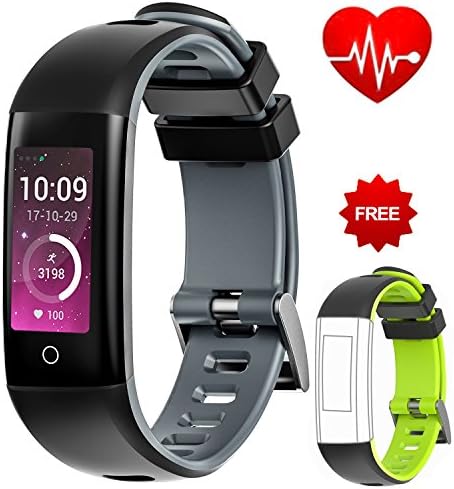 AUNEY Fitness Tracker Color Screen Sport Band Smart Wristband Bracelet Waterproof Bluetooth Activity Heart Rate Sleep Monitor Pedometer sport band for IOS and Android