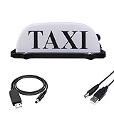 USB Rechargeable Battery Taxi Sign Light,Roof Taxi