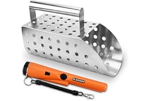 A PEERLESS SHOVEL Metal Sand Scoop - Beach Sand sifter and Metal detector sand shovel as a commonly used tool for beach sand screening, Metal detector accessories for Kids and Adults treasure hunting，Digging tools (X1)