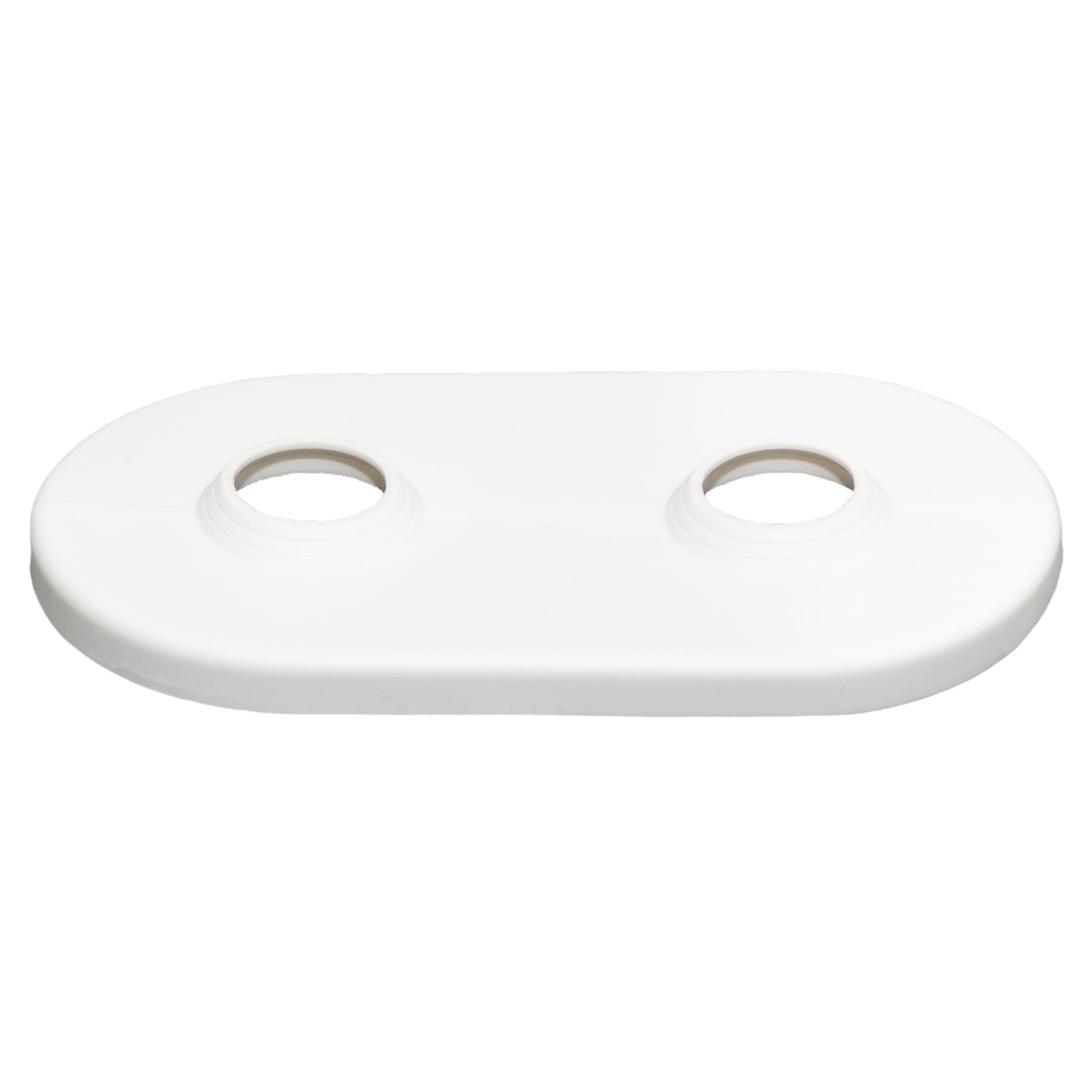 Double Heating Pipe Rosette (15-22 mm) (Pack of 1) for Covering Heating Pipes on the Floor - Double Rosette for Radiators - Double Radiator Rosettes for Heating - Rosettes for Radiator Pipes