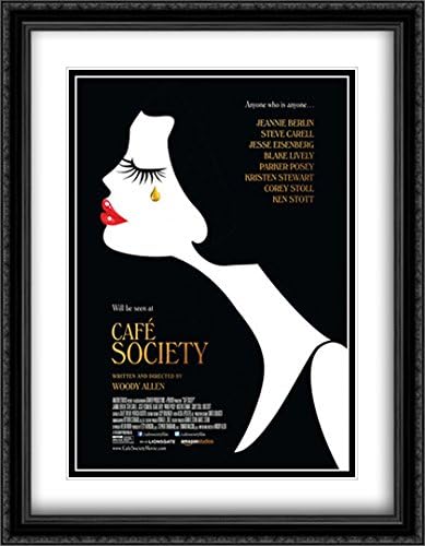 Cafe Society 28x36 Double Matted Large Large Black Ornate Framed Movie Poster Art Print