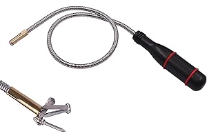 23.6” Bendable Magnetic Pickup Tool, Flexible Magnet Stick with Non-Slip Handle, Strong Magnetic Retriever for Keys, Bolts, N