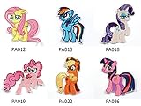 My Little Pony Horse Embroidered Iron/sew on Patch Cloth Applique Set of 6 (My Little Pony)