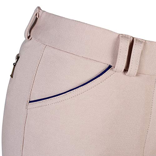 image for HR Farm Ladies Middle Rise Full Seat Silicone Knit Breeches Women Ridi