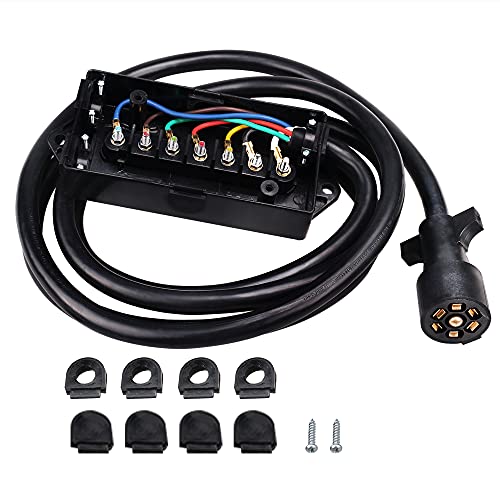Primelux 11ft 7way Trailer Cord with Junction Box 7Pin Trailer