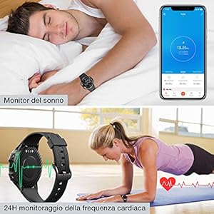 UMIDIGI Uwatch GT Smartwatch Orologio Fitness Uomo Donna Impermeabile 5ATM Smart Watch Cardiofrequenzimetro da Polso… - immagine 7