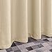 jinchan Semi Sheer Curtains for Living Room 84 Inches Long Casual Weave Voile Curtain Panels for Bedroom Window Treatment 2 Panels Beige