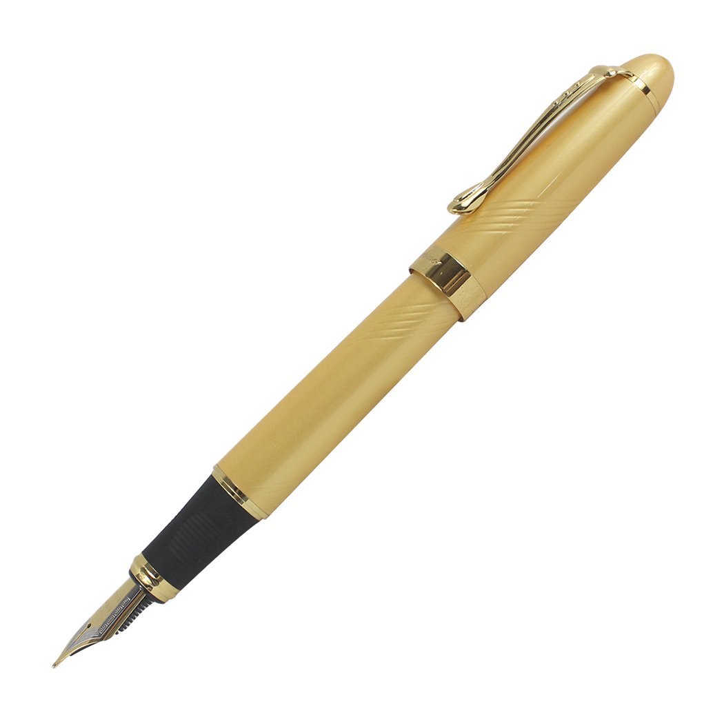 Zoohot Fountain Pen JinHao 450 Gold Trim Luxury pen (Yellow)