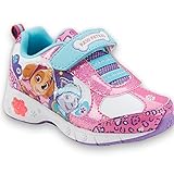 Paw Patrol Pink Girls' Toddler Light-Up Shoes (12 M US Little Kid, Pink/Blue)