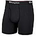 Champion Men's 6 Pack Smart Temp Boxer Brief (Large, Black)
