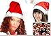 12pcs Christmas Santa Hat,Economical Traditional Red&White Xmas Santa Claus' Cap for Holiday Party(Upgraded the Size&Material in 2018)