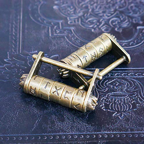 image for BOSSI Magical Runes Padlock - School Backpacks, Bags, Jewelry Box, Che