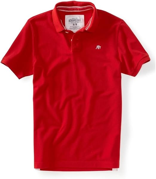 Aeropostale Mens Solid A87 Uniform Logo Rugby Polo Shirt 629 XS at Amazon Menâs Clothing store 