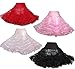 Hip Hop 50's Shop Womens Vintage Rockabilly Tutu Petticoat Slip (XL/2X Black)