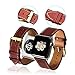Apple Watch Band 42mm 38mm Genuine Calf Leather iWatch Sport Series 1 Series 2 Series 3 Strap for Women Men