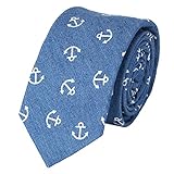 Mantieqingway Men's Cotton Printed Slim Sharp Necktie