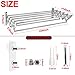 MaiHongda Wall Mounted Laundry Clothes Drying Rack Clothing Retractable Accordion Wall Hanger Collapsible Hanging Towel Holder for Laundry Bathroom(24