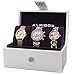 Akribos XXIV Women's AK741RG Analog Display Swiss Quartz Gold Watch Set