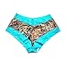 Women's Boyshort Pantie Mossy Oak Breakup Country Camo Aqua Lace in Organza Bag