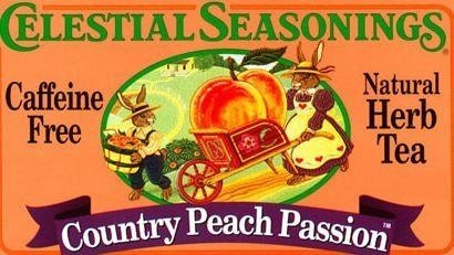 CELESTIAL SEASONINGS HERB TEA,CTRY PEACH PASSN, 20 BAG