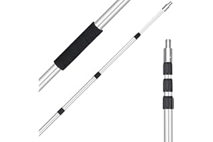 Lineslife Telescoping Pole, 4-12 FT Paint Roller Extension Pole, Multi-Purpose Sturdy Aluminum Alloy with Twist-Lock Design for Windows, Painting, Dusting and Cleaning