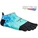 Injinji Run Lightweight No Show Xtralife Socks, Openwater Spectrum, Medium