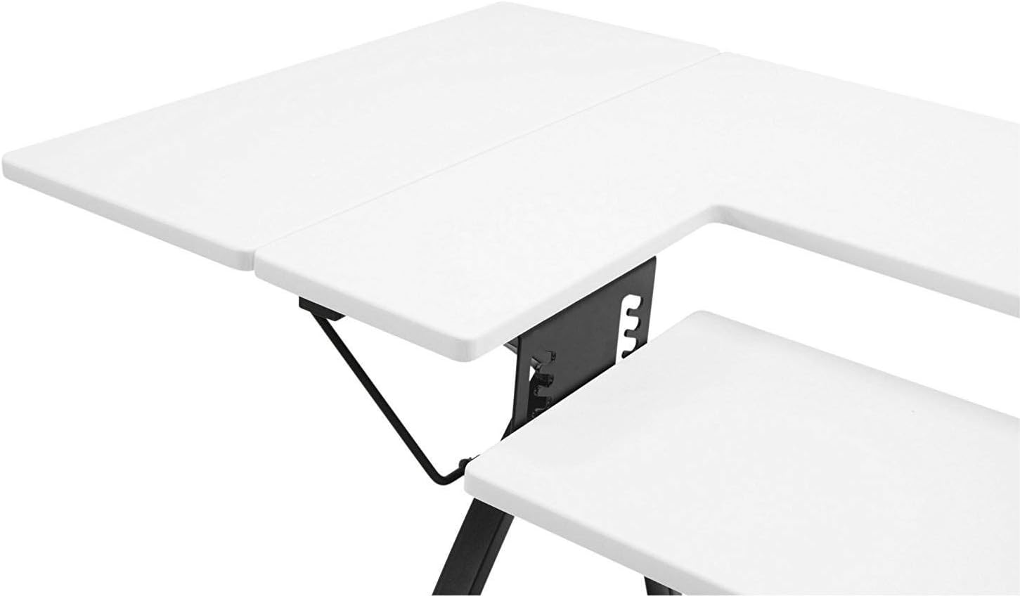 Sew Ready Sewing Table, Alloy Steel, Black/White, 45.5" W x 23.5" D x 30" H - Image 3