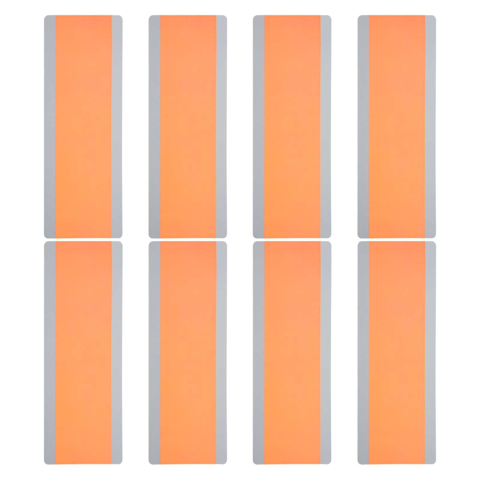 PATIKIL Guided Reading Strips, 8pcs Highlight Colored Overlay Bookmark Reading Tracking Teacher Teaching Supplies for Classroom, Transparent Orange