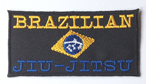 Brazilian Jiu Jitsu Patch Embroidered Iron / Sew on Badge BJJ Grappling Gi Jacket Shorts Pants Badges