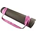 FIT SPIRIT Adjustable Cotton Yoga Mat Carrying Strap, Pink