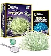 NATIONAL GEOGRAPHIC Jumbo Crystal Growing Kit - Grow a Giant Glow in the Dark Crystal in a Few Da...