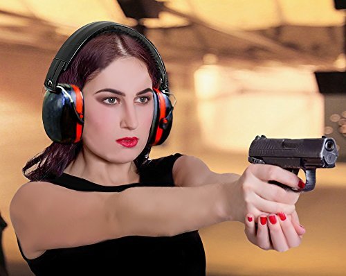 Ear Protection for Shooting Hearing Protector Muffs | Maximum Noise Cancelling Headphones for Mowing Kids Gun Range Soundproof | Bonus 6 Pair of Best Safety Ear Plugs by EarMuffs Armor Baby Toddler