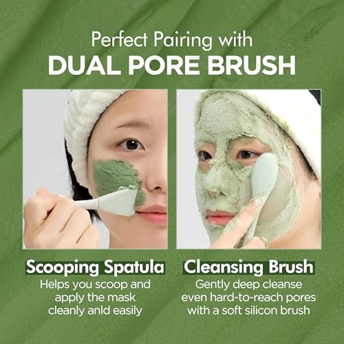 LBOYLOVE® Holy Basil Bubble Deep Mask – Holy Basil & Carbonated Water for Cleansing Pores & Blackheads, Korean Clay to Bubble Wash-Off Pack (90g / 3.17 oz)