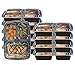 Heim Concept 10 Pack 3 Compartment Meal Prep Container Food Storage BPA FREE - Bento Box w/ Airtight Lids [10 Day Supply]…