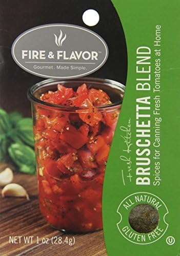 Fire &amp; Flavor Canning Seasoning, Bruschetta Blend, 1 Ounce by Fire and Flavor