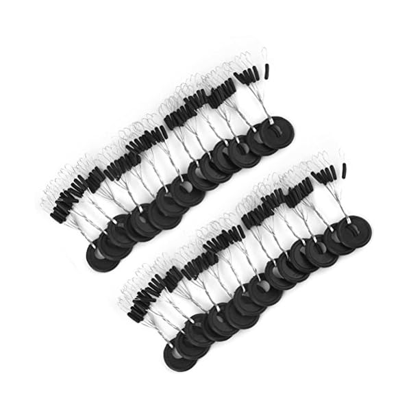 Tinksky-Fishing-Rubber-Float-Stopper-Beads-Bobber-Stoppers-Pack-of-ApproxPack-of-100-Size-S-Black