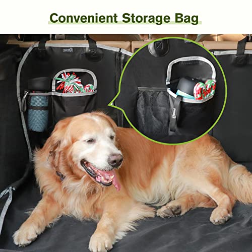 pecute Dog Car Seat Cover, Waterproof Rear Seat Covers for Dogs with Viewing Window, Dog Car Back Seat Protector Scratch Proof Nonslip for Cars Trucks SUV