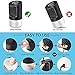KUUOTE Portable Air Conditioner Fan, Personal Space Air Cooler Quiet Desk Fan Mini Evaporative Cooler with 7 Colors Night Light, Air Circulator Humidifier Misting Fan for Home Office Bedroom, Black